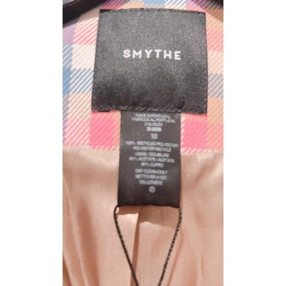 Smythe box pleat blazer begonia check US10 - Picture 8 of 9